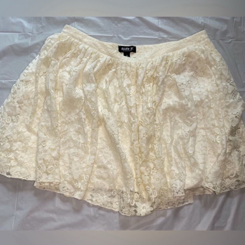 Allen B by Allen Schwartz Cream Lace Skirt Size 12